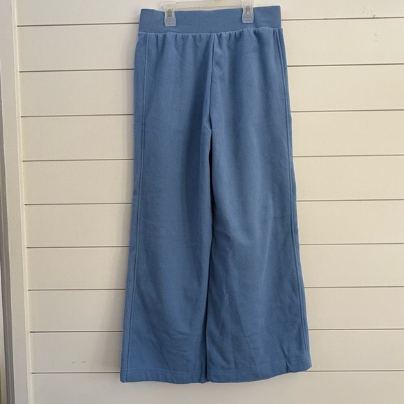 Old Navy Blue Fleece Wide Leg Pants - Picture 2 of 5